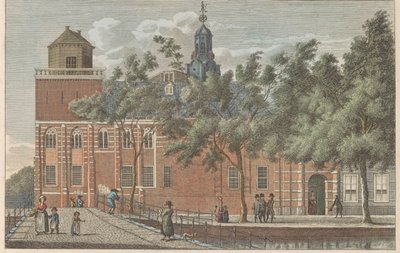 Edifício da Academia em Leiden, cerca de 1790 A Academia em Leiden / Vue de L