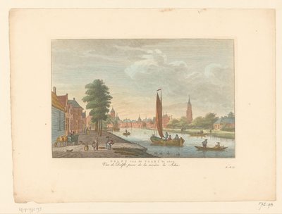 Vista de Amersfoort
Vista de Delft da Vaart / Vue de Delft, prise de la riviere la Schie (título sobre o objecto) de Carel Frederik Bendorp (I)