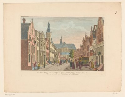 Vista de Langestraat, Câmara Municipal e Grote Kerk em Alkmaar
Langestraat, Câmara Municipal e Grande Igreja em Alkmaar / Maison de ville et Cathédrale d