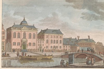 Sinagoga Ashkenazi em Amsterdão, ca. 1790
Ashkenazi Jewish church in Amsterdam / Sijnagogue Allemandé à Amsterdam (título sobre o objecto) de Carel Frederik Bendorp (I)