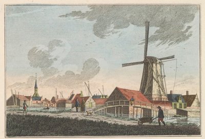 Nieuwendam, c. 1790
Nieuwendam. Oeste, visto do Meerdijk (título sobre o objecto) de Carel Frederik Bendorp (I)