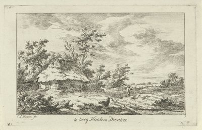 Homem com ancinho perto de um celeiro
Haale demasiado alto em Drenthe (título sobre o objecto)
Landscapes (A-F) (título da série) de Carel Lodewijk Hansen