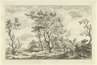 Viajantes numa paisagem
Landscapes (A-F) (título da série) de Carel Lodewijk Hansen