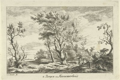 Viajantes numa paisagem
Em Bergen, em Kennemerland (título sobre o objecto)
Landscapes (A-F) (título da série) de Carel Lodewijk Hansen
