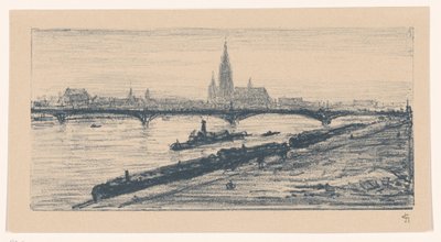 Vista de Frankfurt am Main de Carel Nicolaas Storm van 