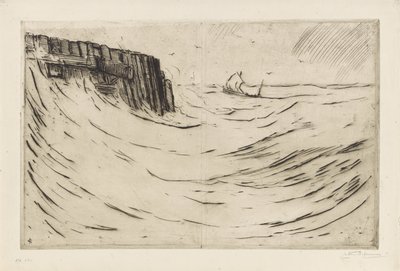 Cabeça do porto em Vlissingen de Carel Nicolaas Storm van 