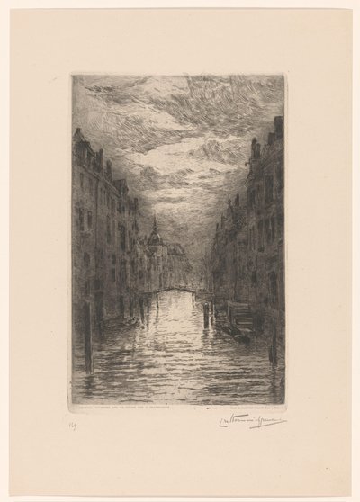 Canal em Dordrecht à noite
Dordrecht. Canal, effet de soir (título original) de Carel Nicolaas Storm van 