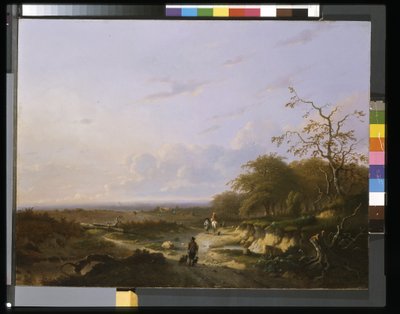 Paisagem, cerca de 1655 (óleo sobre painel) de Carel de Cauwer
