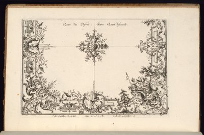 Two Quarters of a Ceiling, Nouveau Livre de Plafonds (Novo Livro de Tetos) de Carl Albert von Lespilliez