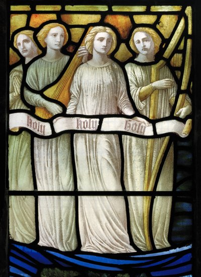 Grappenhall, St Wilfrids, Shrigley & Caça (1873-1982), Carl Almquist, A Adoração do Cordeiro, Músicos Anjos, 1886 de Carl Almquist