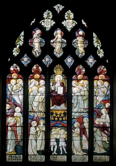 Latchford, Christchurch, Shrigley & Hunt (1873-1982), Carl Almquist, Cristo na glória adorado pelos anjos, 1887 de Carl Almquist
