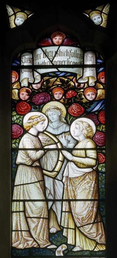 Llantysilio, St Tysilio, Shrigley & Caça (1873-1982), Carl Almquist, Músicos Anjos, 1890 de Carl Almquist