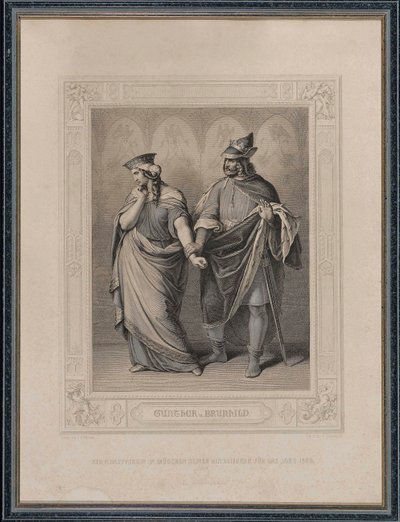 Os Nibelungenlied. Gunther e Brunhild, 1860. de Carl Arnold Gonzenbach