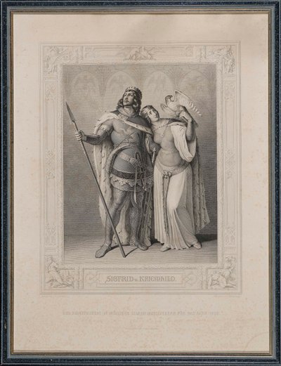Os Nibelungenlied. Siegfried e Kriemhild, 1860. de Carl Arnold Gonzenbach