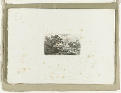 Paisagem com ponte sobre rio
Dezasseis paisagens (título da série) de Carl August Lebschee