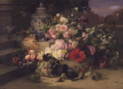 pintura de frutas e flores de Carl Balsgaard