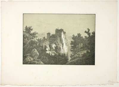 Ruínas de um castelo de Carl Blechen