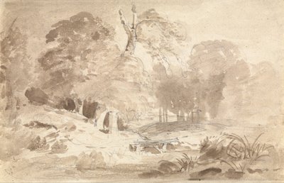 Paisagem rural no Marco Brandenburgo de Carl Blechen