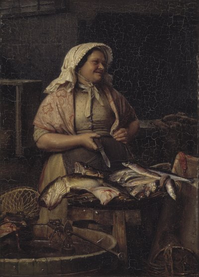 Uma dona de peixe de Carl Bloch
