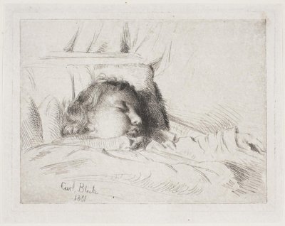 A criança adormecida de Carl Bloch