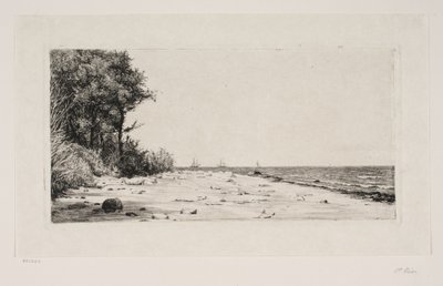 Da costa norte da Zelândia. Plantação Hornbæk de Carl Bloch