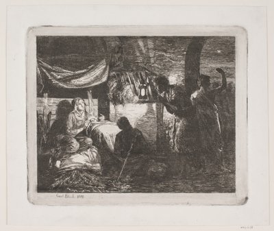 Adoração dos pastores de Carl Bloch