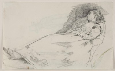 Mulher Adormecida (Alma Bloch) de Carl Bloch