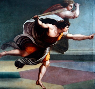 Anjos em Perseguição de Carl Christian Vogel von Vogelstein