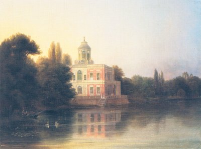 vista para o Marmorpalais bei Potsdam de Carl Daniel Freydanck