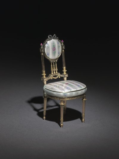 Cadeira miniatura, 1896-1906 de Carl Fabergé