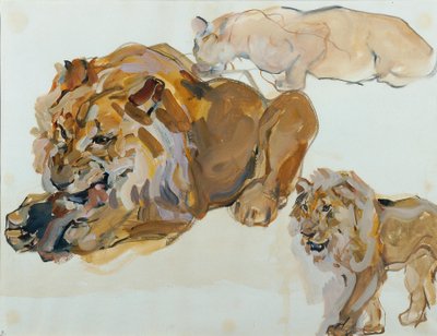 Estudo com animais de Schönbrunn de Carl Fahringer