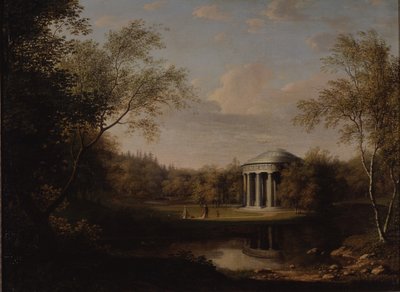 Vista do Templo da Amizade em Pavlovsk, c. 1800 de Carl Ferdinand von Kugelgen