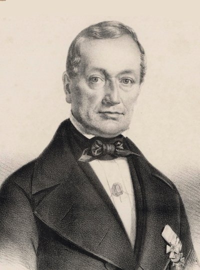 Retrato do compositor Heinrich August Neithardt 1793-1861, c. 1850. de Carl Fischer