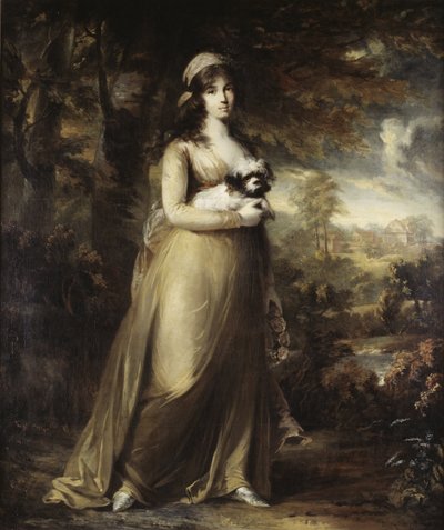 Retrato da cantora de ópera Teresa Vandoni, de Breda, Carl Frederik von (1759-1818). Óleo sobre tela de Carl Frederick von Breda