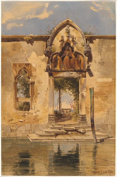 O Portal da Madonna della Misericordia do Canal de Carl Friedrich Heinrich Werner