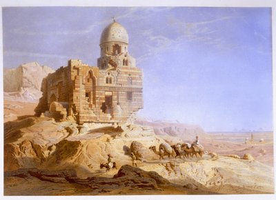 Túmulos dos Khalifs, Cairo, 1871 de Carl Friedrich Heinrich Werner