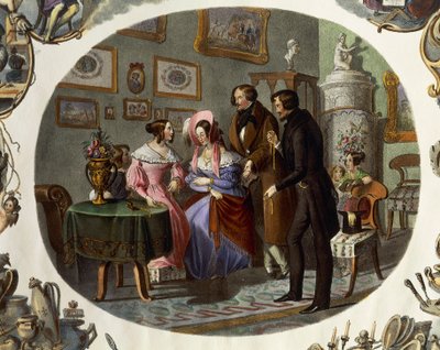 Interior da joalheria de Carl and Geiger Peter Johann Nepomuk Kunz