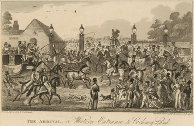 A chegada, ou, entrada ocidental à terra do Cockney de Carl Georg Adolph Hasenpflug