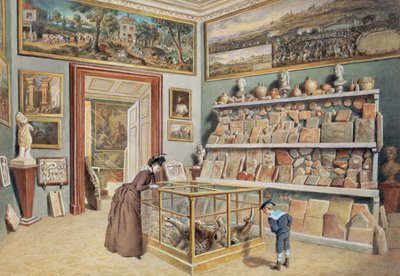 A sala de abside com os tijolos romanos de Carl Goebel d. J.