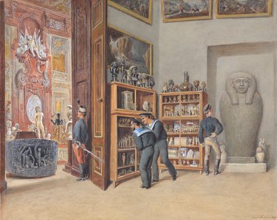 O Gabinete de Entrada para a Colecção Egípcia de Carl Goebel d. J.