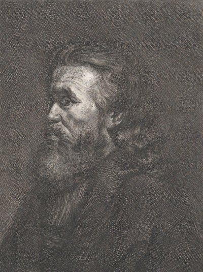 Retrato de um velho com barba, ca. 1767-1807. de Carl Gottlieb Rasp