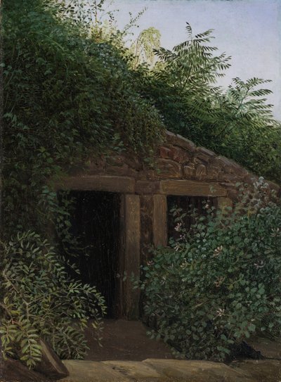 Um Mineshaft Overgrown, ca. 1824 de Carl Gustav Carus