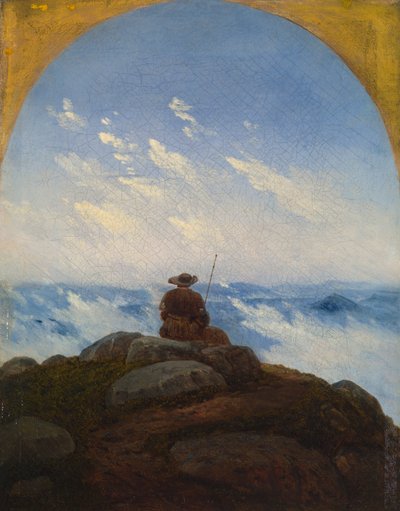 Vagabundo no topo da montanha de Carl Gustav Carus