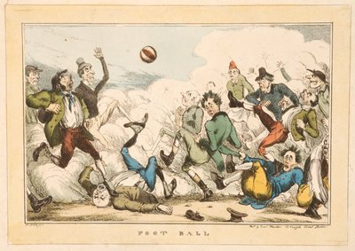 Futebol nas ruas de Londres, 1820 de Carl H. Heath