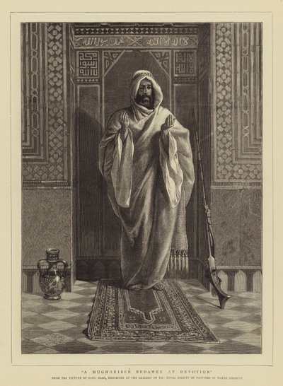 Um Bedawee Mugharibee na devoção de Carl Haag