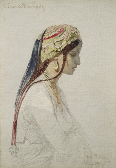 Uma senhora samaritana, 1859 de Carl Haag