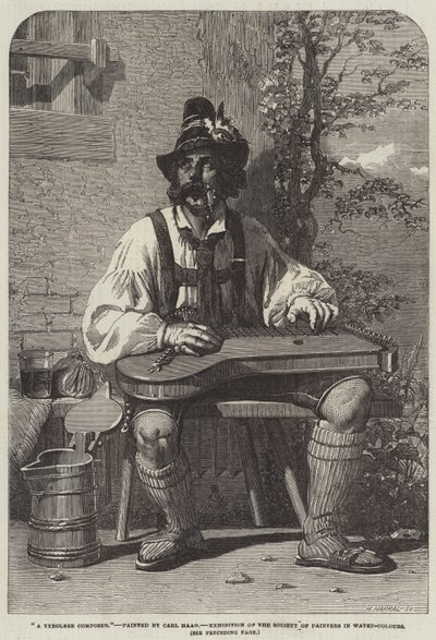 Um compositor tirolês de Carl Haag