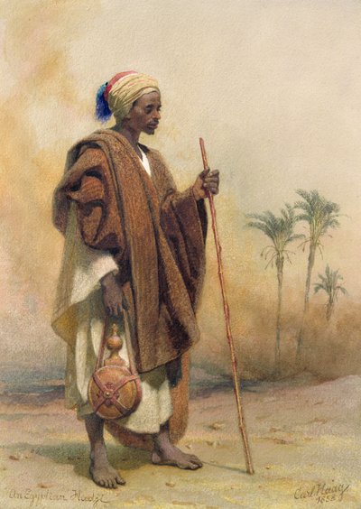 Um egípcio Haji, 1858 de Carl Haag