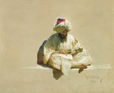 The Letter Writer, 1891 de Carl Haag