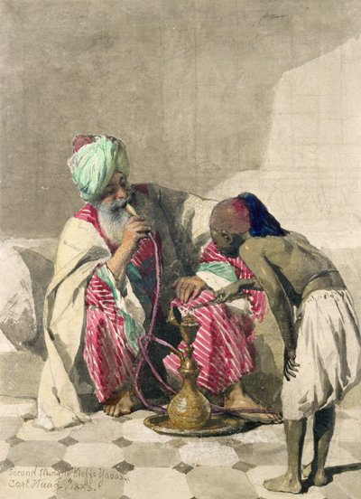 O fumador de Nargileh e o seu escravo de Carl Haag